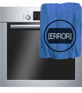 Духовой шкаф Vestfrost : на дисплее код ошибки